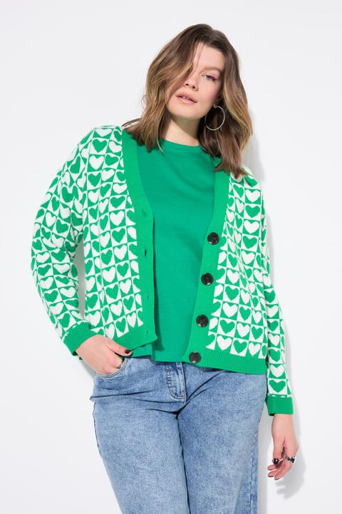 Produktbild Studio Untold Strickjacke, oversized, Hearts (58)