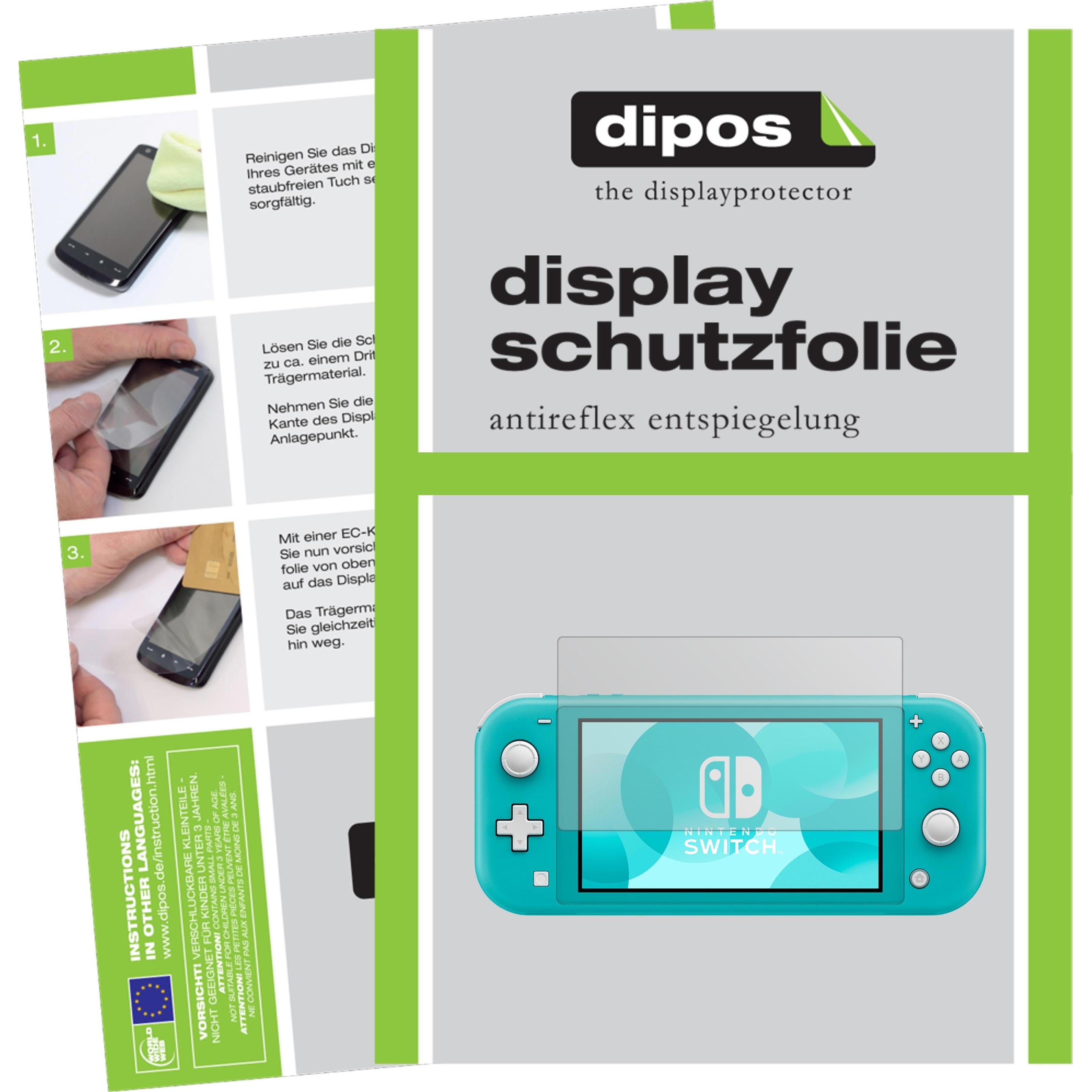 Dipos Displayschutzfolie Antireflex (2 Stück, Switch Lite), Tablet Schutzfolie
