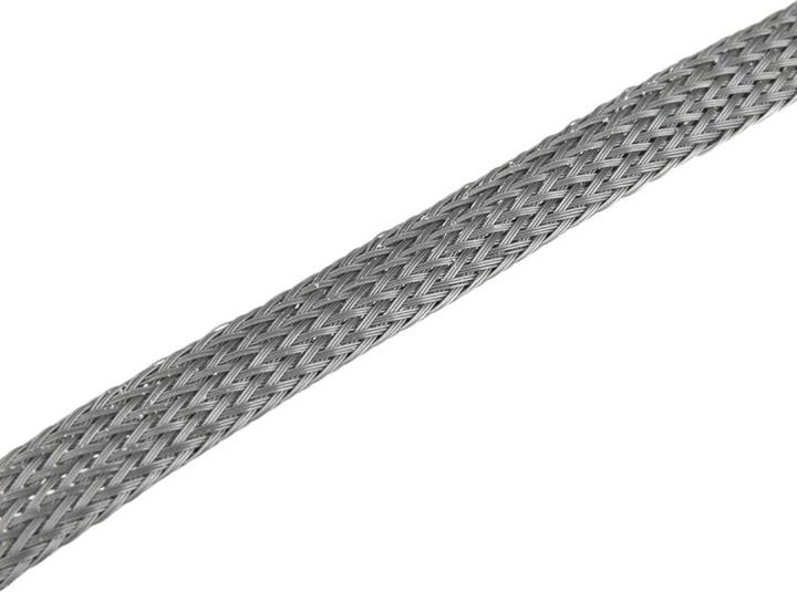Actual product image Techflex Flexo PET Sleeve 9mm - platinum gray (Cable conduit, 100 cm)