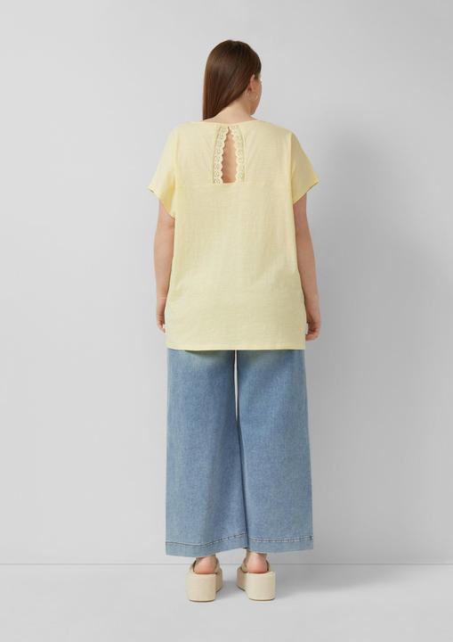 Produktbild s.Oliver Baumwollshirt mit Spitzeneinsatz (44)