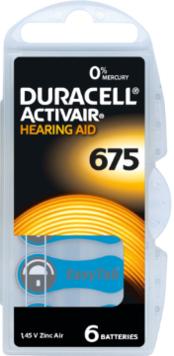 Image du produit Duracell Activair 675 - Piles pour appareils auditifs (60 pcs, 675, 625 mAh)