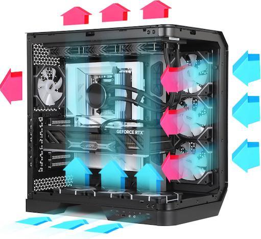 Produktbild Darkflash Tech Torre Darkflash Dy570 Negra Atx (ATX, mATX, Mini-ITX)