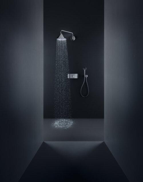 Actual product image hansgrohe Overhead shower AXOR 240 2jet DN 15 m shower designed by Front chrome