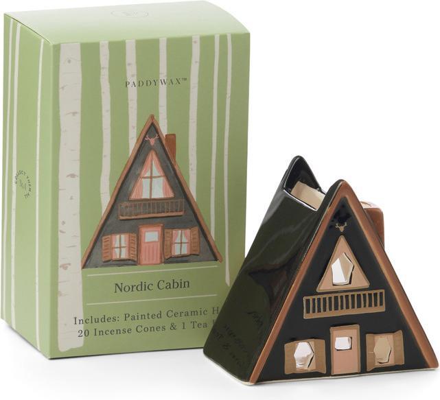 Paddywax No. 01 Nordic Cabin Style Incense & Tea Light Holder