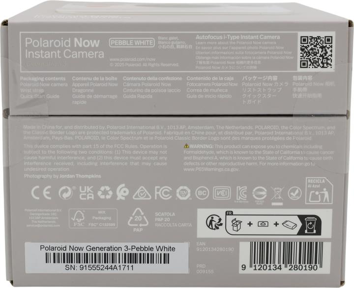 Actual product image Polaroid Now Gen 3.0
