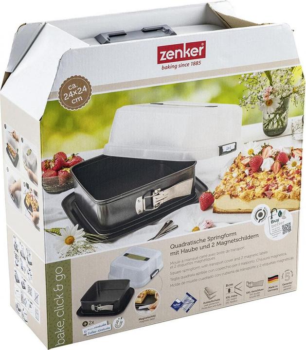 Immagine prodotto Zenker Teglia a forma di molla 24x24 Bake,Click&Go