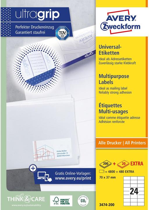 Produktbild Avery Universal-Etiketten