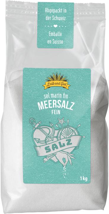Produktbild Leib und Gut Meersalz fein (1000 g)