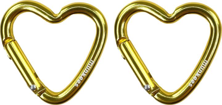 Actual product image Munkees Mini-Herz-Karabiner II 2er Pack