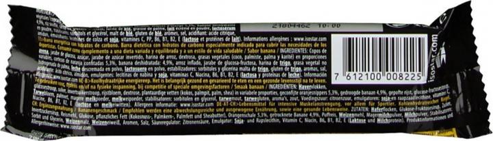 Actual product image Isostar High Energy Bar Banana (1 pcs., 40 g)
