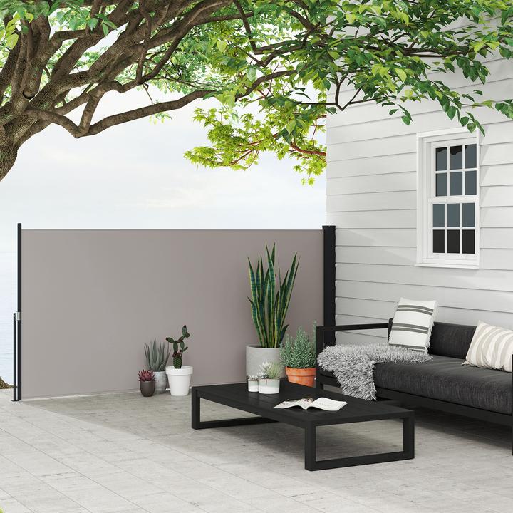 Image du produit Outsunny Gartensichtschutz Polyesterstoff, Aluminium, Metall Hellgrau (0.04 m)