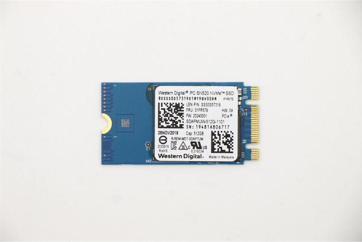 Produktbild Lenovo SSD 512GB M.2 PCIe 2242 (512 GB, M.2 2242)