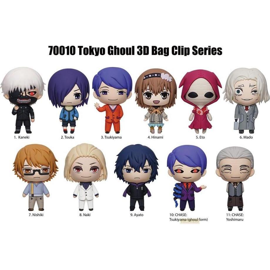 Monogram Int., Portachiavi, Tokyo Ghoul 3D PVC Borsa Tag Serie 2 Display (24)