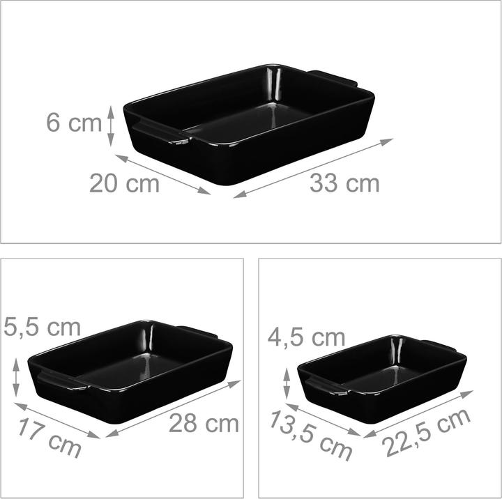 Actual product image Relaxdays Casserole dish set