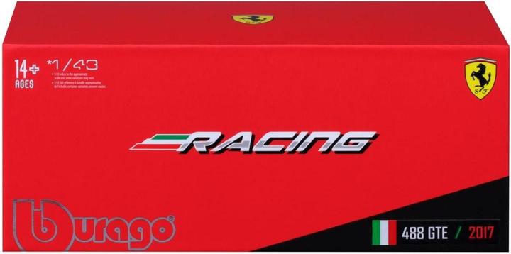 Produktbild Bburago Ferrari 488 GTE 2017 rot 1/43