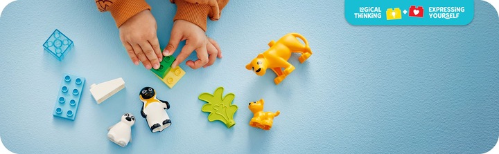 Image du produit LEGO Wildtier-Familien: Pinguine und Löwen (10442)