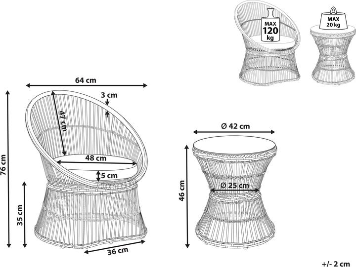 Produktbild Beliani Mesyna