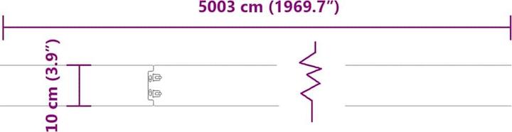 Actual product image vidaXL Rasenkante (103 cm)