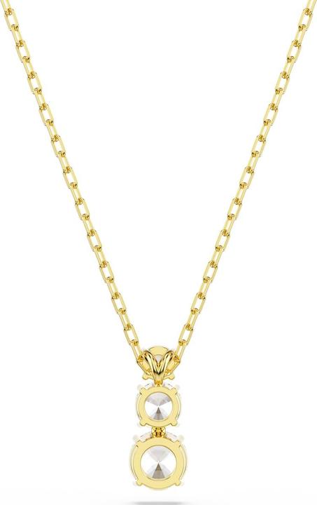 Immagine prodotto Swarovski Stilla Attract Halskette Rundschliff Weiss Goldlegierungsschicht (Metallo Swarovski, 38 - 45 cm)