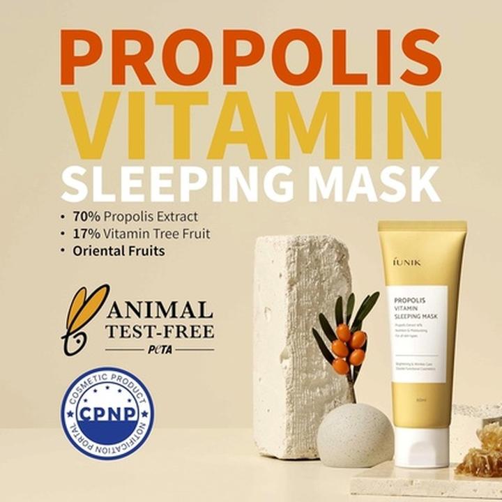 Actual product image iUNIK Propolis Vitamin Sleeping Mask (60 ml)