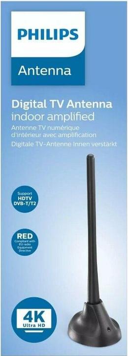 Actual product image Philips Dipole DVB-T indoor rod antenna (Monopole antenna, 18 dB, DVB-T / -T2)