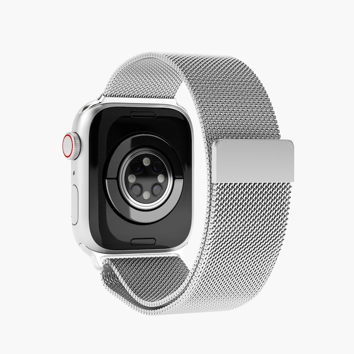 Actual product image Vonmählen Milanese Loop Case 1 Band One Silver 38/40/41mm (38 mm, 40 mm, 41 mm, Stainless steel, Apple Watch Series 1, Apple Watch Series 2, Apple Watch Series 3, Apple Watch Series 4, Apple Watch Series 5, Apple Watch Series 6, Apple Watch Series 7, Apple Watch Series 8, Apple Watch Series 9, Apple Watch SE)