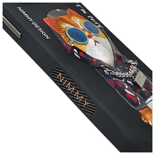 Immagine prodotto Nimmy case iPhone 15 Pro Max 6.7" black Glasses Cool Cat (Apple iPhone 15 Pro Max)