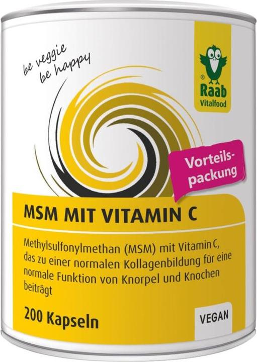 Actual product image Raab MSM with vitamin C (200 Piece, Capsules, 200 g)