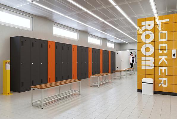 Actual product image eurokraft basic clothes cabinet (80 cm, 180 cm)