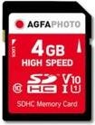 Actual product image AGFAPHOTO SDHC Card 4GB High Speed Class 10 UHS I U1 V10 (4 GB, SDHC, U1, UHS-I)
