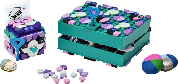 Produktbild LEGO Geheimbox mit Schlüsselhalter (41925, LEGO Dots)