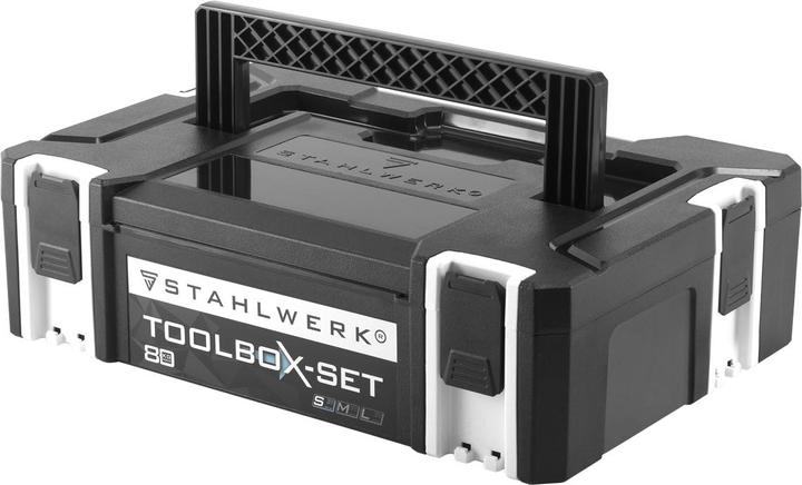Actual product image Stahlwerk Toolbox with inner compartment size S 443 x 310 x 128 mm stackable system box (1 Piece)