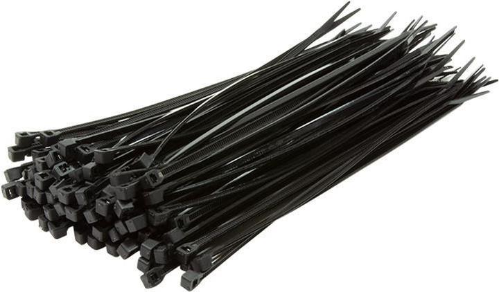 Actual product image LogiLink Cable tie 100 pieces, length: 300 mm, thickness: 3,4 mm, black (Plastic cable ties, 300 mm, 100 pcs.)