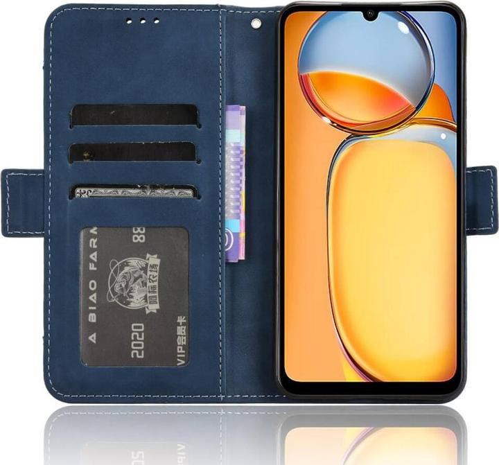 Produktbild Cover-Discount Xiaomi Poco C65 / Redmi 13C - Etui Kartenfächer blau (Xiaomi Poco C65, Xiaomi Redmi 13C)