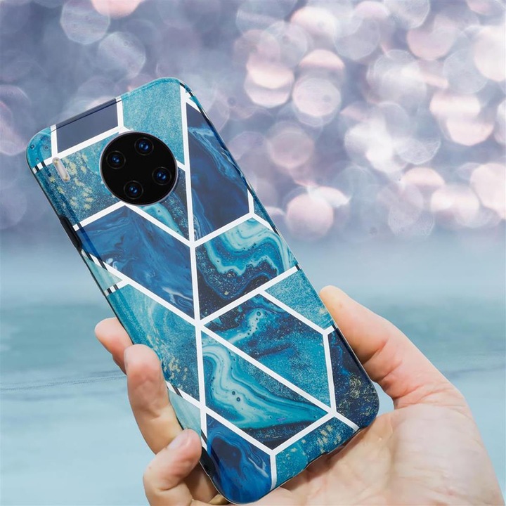 Actual product image Cadorabo IMD TPU Colorful Marble Cover (Mate 30 Pro)