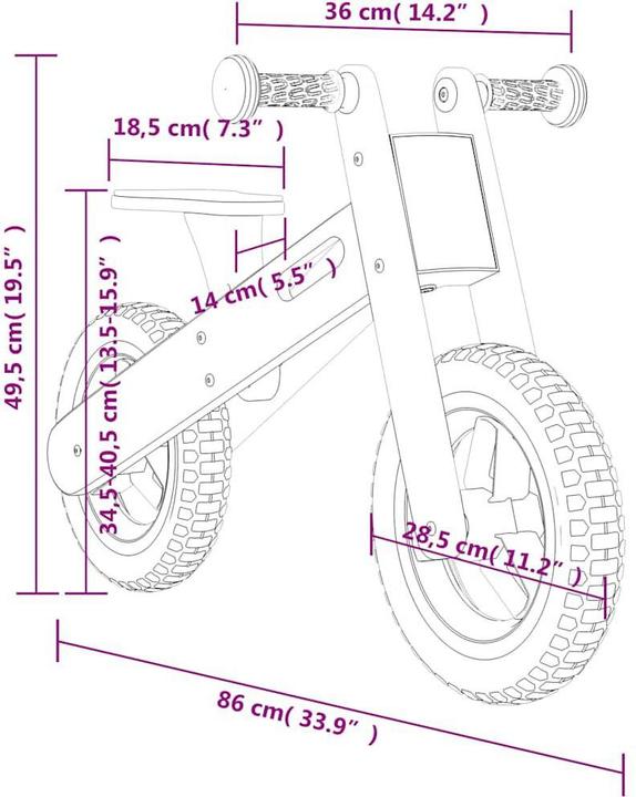 Image du produit vidaXL Laufrad (11.22")
