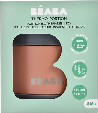 Produktbild Beaba Inox Portion Iso 500ml grau/terrakotta