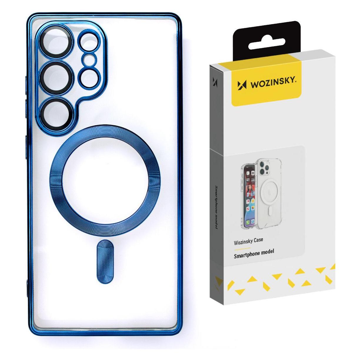 Wozinsky Blu Etui Electroplated Magsafe Na Samsung Galaxy S24 Fe - Niebieskie (Samsung Galaxy S24 Fe), Cover Smartphone,