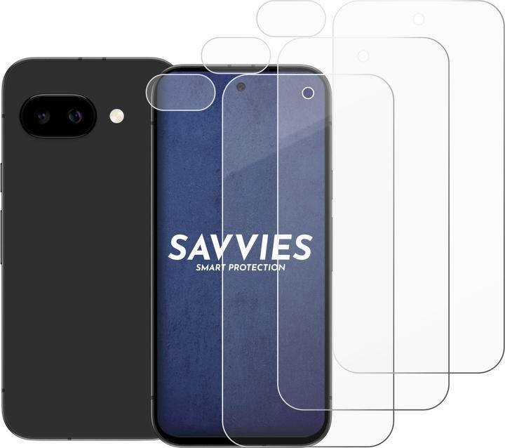 Produktbild Savvies Panzer Schutzglas für Google Pixel 9a (Display+Kamera) Schutzfolie Displayschutz Display Schutz (3 Stk., Google Pixel 9a)