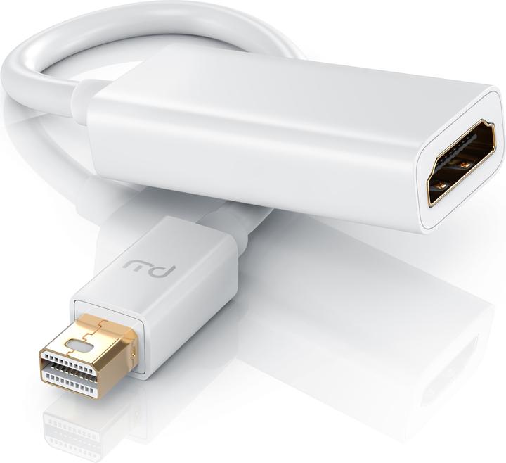 Primewire Mini DisplayPort to HDMI Adapter, Ultra HD 4k MiniDP to HDMI Jack Monitor Converter, Adapter Cable (0.17 m, DisplayPort, HDMI)