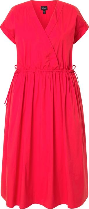 Produktbild Ulla Popken Maxikleid, Popeline, V-Ausschnitt, Halbarm, Taschen (50, 52)