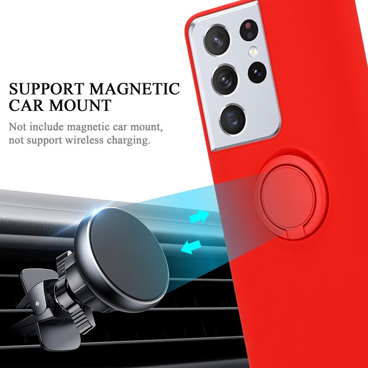 Actual product image Cadorabo TPU Liquid Ring Silicone Case Cover (Samsung Galaxy S22 Ultra)