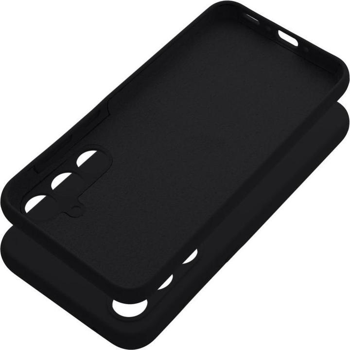 Actual product image OEM Back panel cover Case SILICONE 2mm for SAMSUNG A35 5G black (Samsung Galaxy A35)