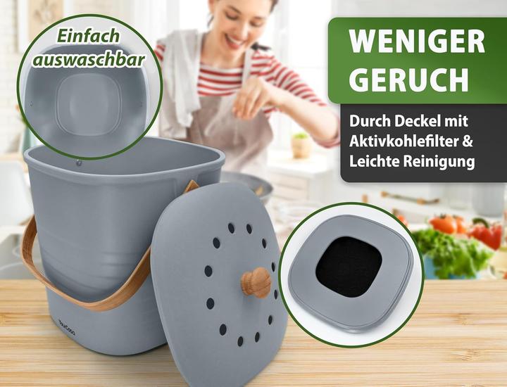 Produktbild YourCasa Geruchsdichter Komposteimer (4 l)