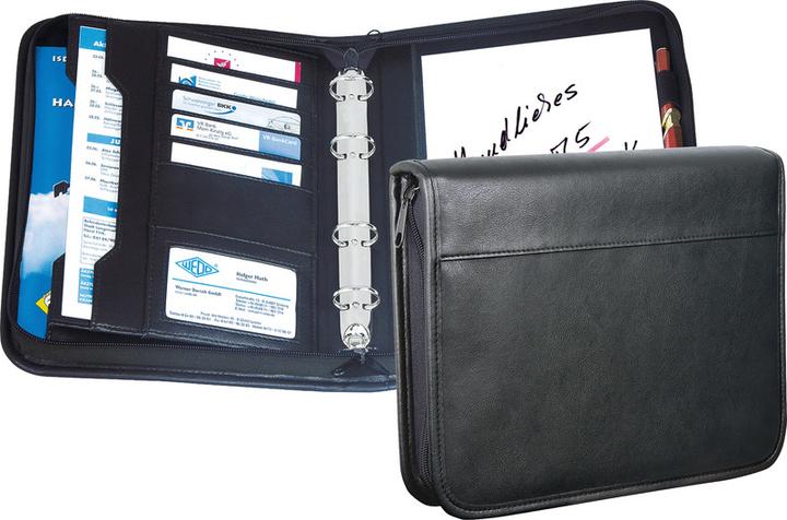 Produktbild Wedo Collegemappe Kunstleder schwarz A5 (A5, 1 x)