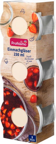 Produktbild dm Profissimo Einmachgläser 230ml