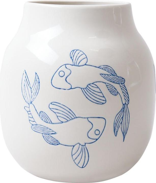 Esmée Ceramic vase koi fish (1x)