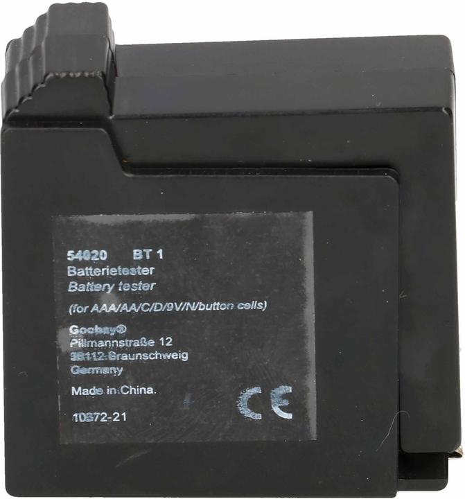 Actual product image Goobay Battery tester with analog display