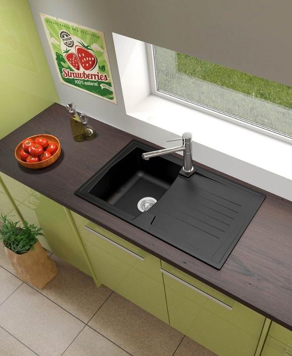 Immagine prodotto Respekta Lavello in Mineralite Boston (Lavello montato, 50 cm, 86 cm)