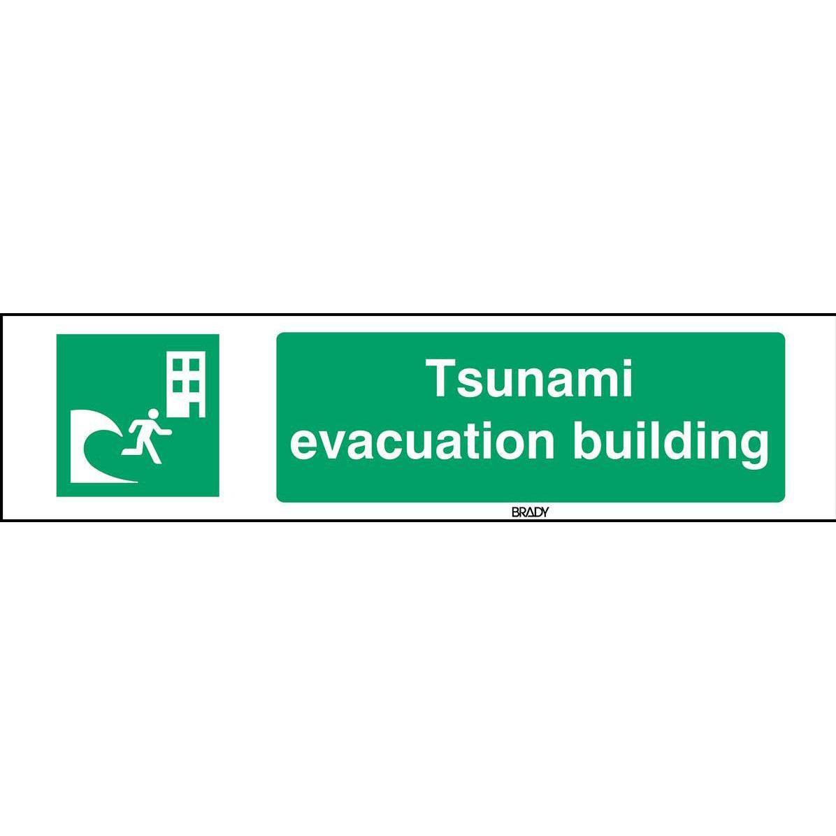 Brady, Sicherheitskennzeichnung, ISO Safety Sign - Tsunami